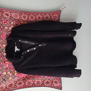 Calvin Klein Black Fuzzy Pullover, XL